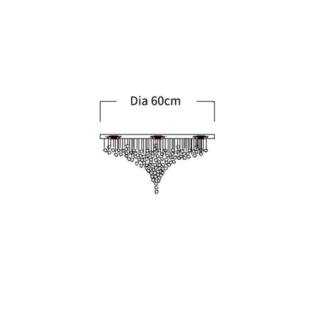 Luminaire Lustre éclat en cristal – Référence : Brélan3847- - Nexa Lights