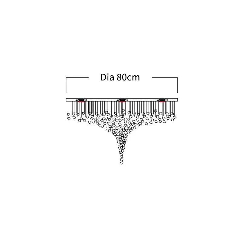 Luminaire Lustre éclat en cristal – Référence : Brélan3847- - Nexa Lights