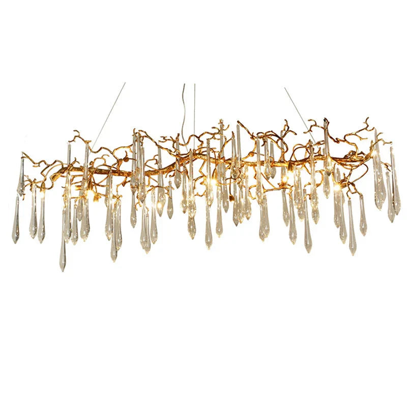 Luminaire Lustre éclat naturel artisanal – Référence : Elowen7345- - Nexa Lights