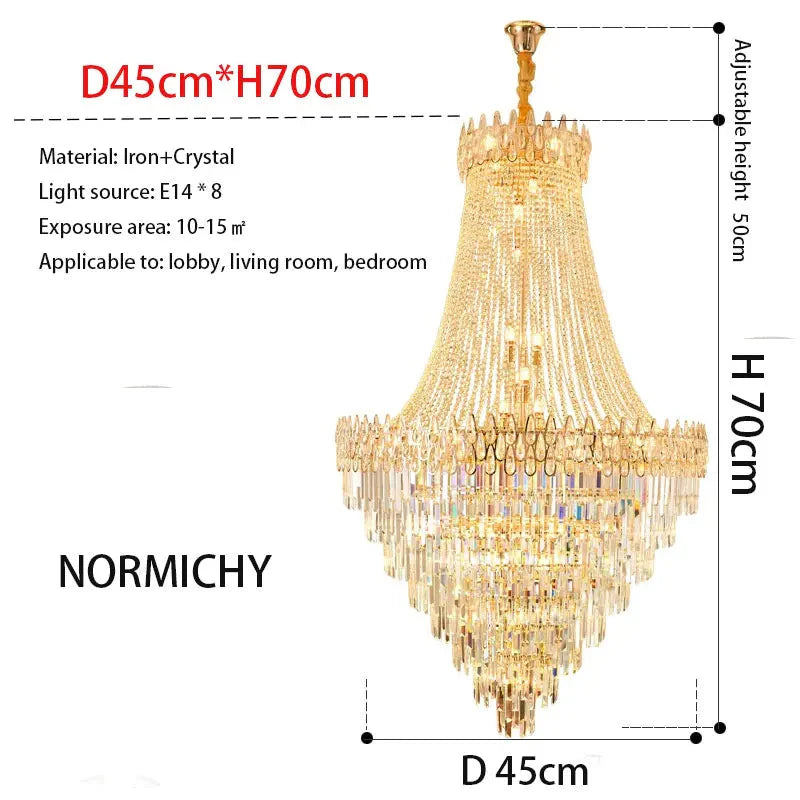 Luminaire Lustre élégance en cristal nordique – Référence : Elowen7423- - Nexa Lights