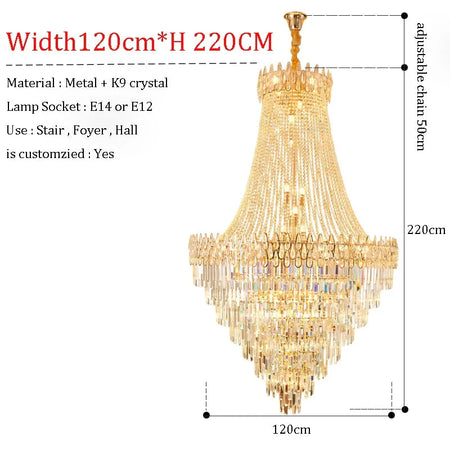 Luminaire Lustre élégance en cristal nordique – Référence : Elowen7423- - Nexa Lights