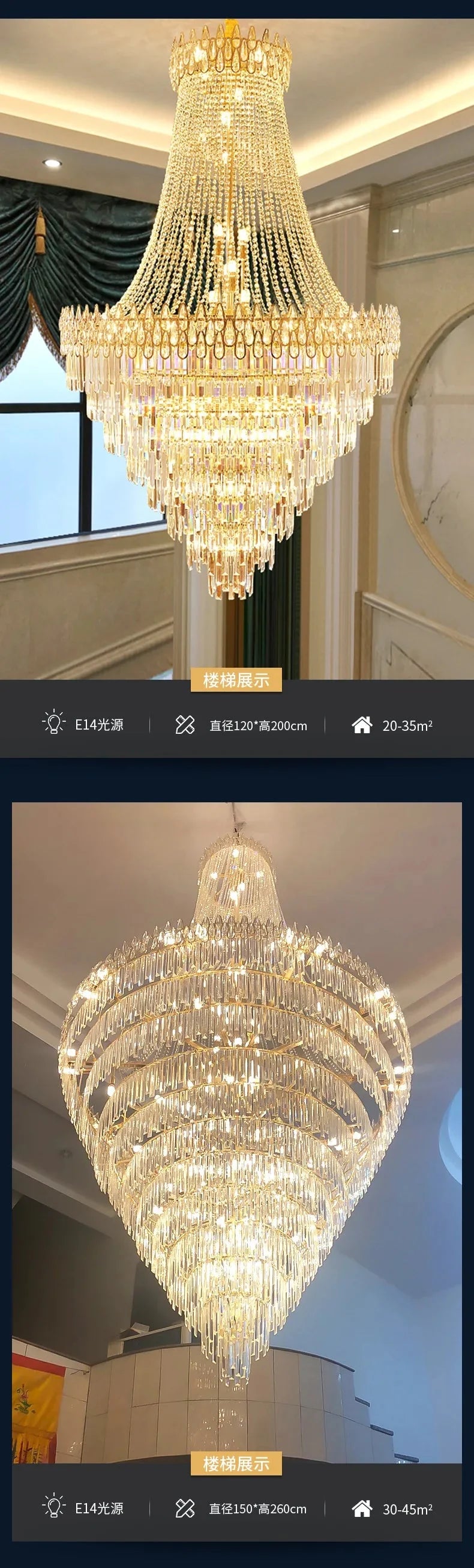 Luminaire Lustre élégance en cristal nordique – Référence : Elowen7423- - Nexa Lights