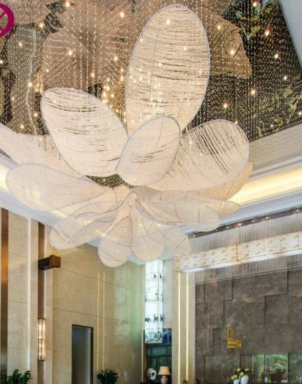 Luminaire Lustre feuilles en cristal scintillantes – Référence : Maelis8371- - Nexa Lights