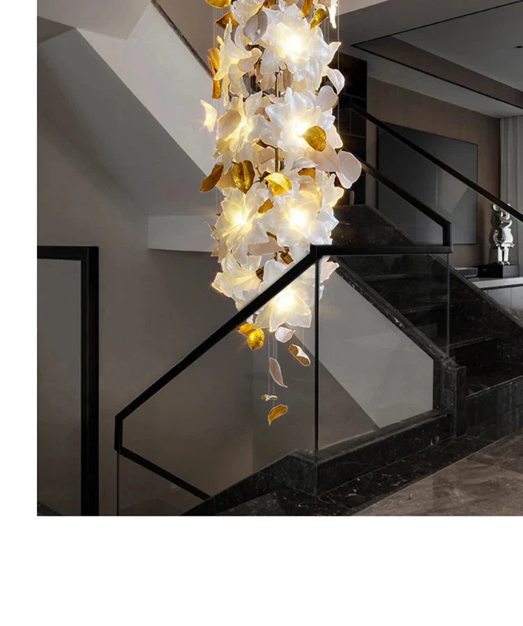Luminaire Lustre fleurs volantes en cristal – Référence : Aelion3847- - Nexa Lights