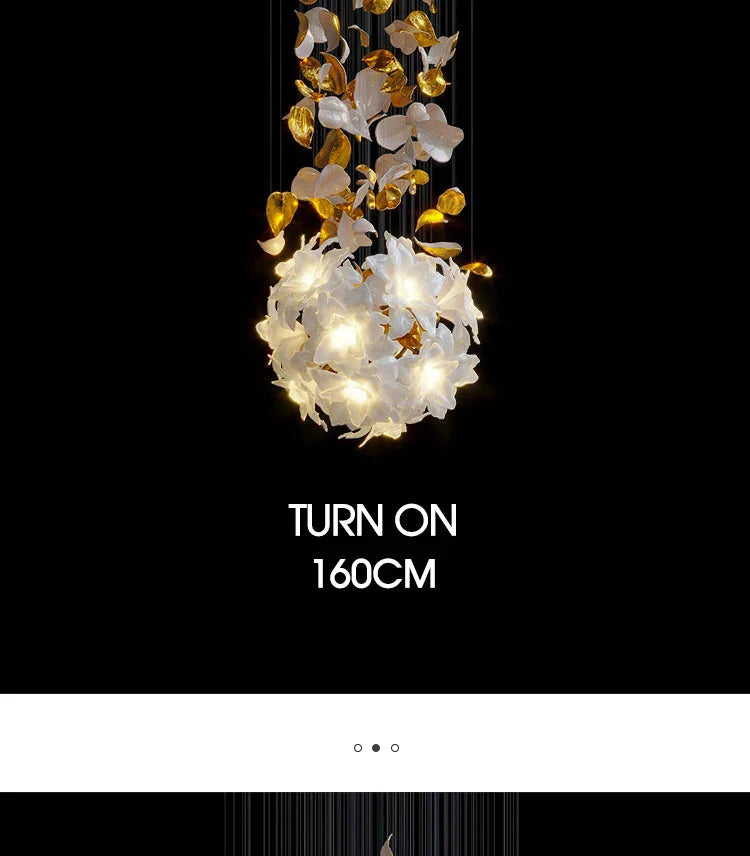 Luminaire Lustre fleurs volantes en cristal – Référence : Aelion3847- - Nexa Lights