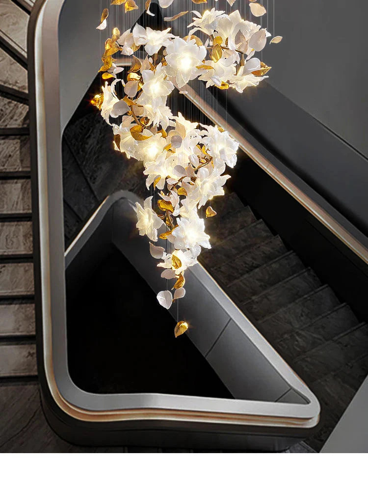 Luminaire Lustre fleurs volantes en cristal – Référence : Aelion3847- - Nexa Lights
