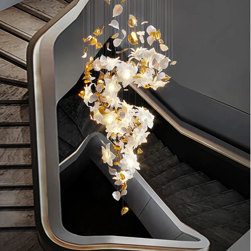 Luminaire Lustre fleurs volantes en cristal – Référence : Aelion3847- - Nexa Lights