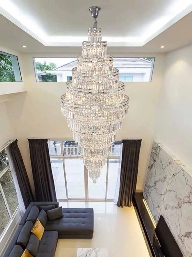Luminaire Lustre suspension en cristal élégante – Référence : Orlin3278- - Nexa Lights