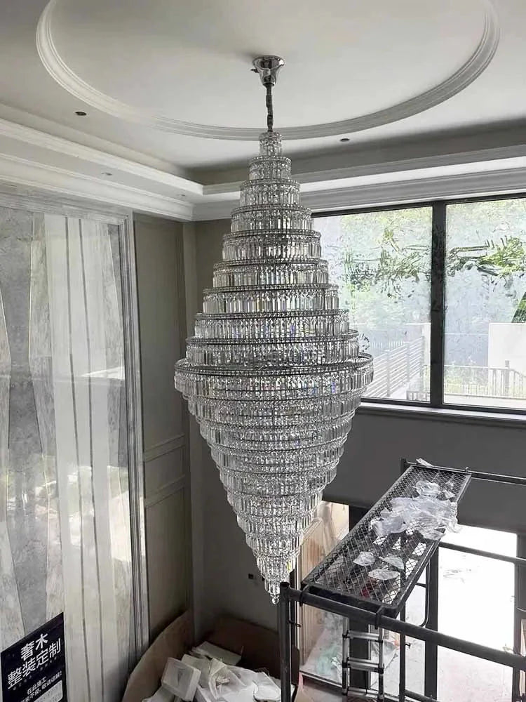 Luminaire Lustre suspension en cristal élégante – Référence : Orlin3278- - Nexa Lights