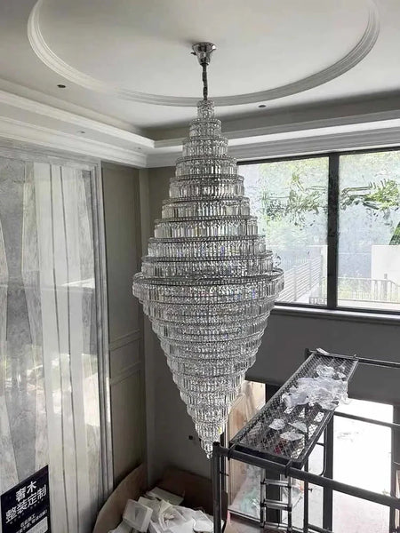 Luminaire Lustre suspension en cristal élégante – Référence : Orlin3278- - Nexa Lights