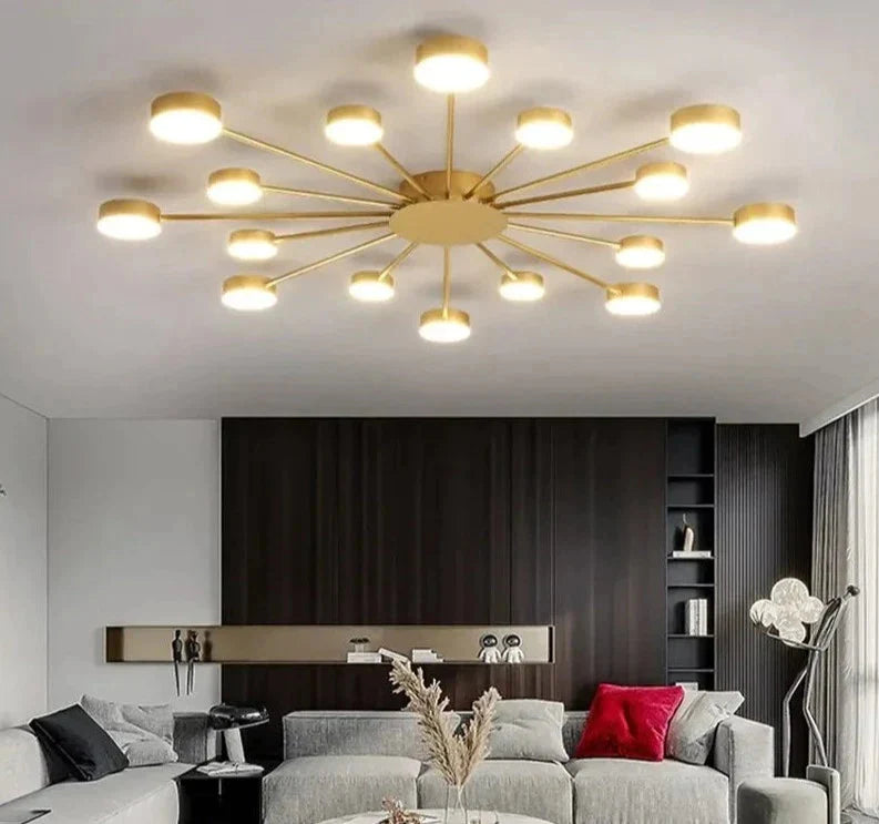 Luminaire Plafonnier à Bras Multiples Élégant – Référence : Elowen5342- - Nexa Lights