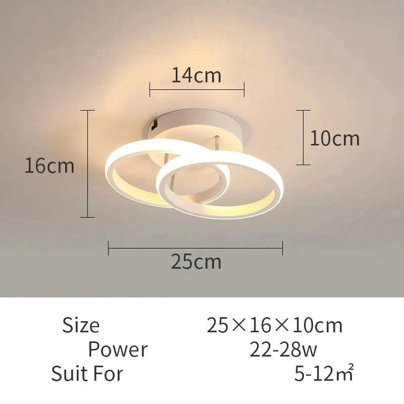 Luminaire Plafonnier anneaux lumineux élégants – Référence : Elowen5632- - Nexa Lights