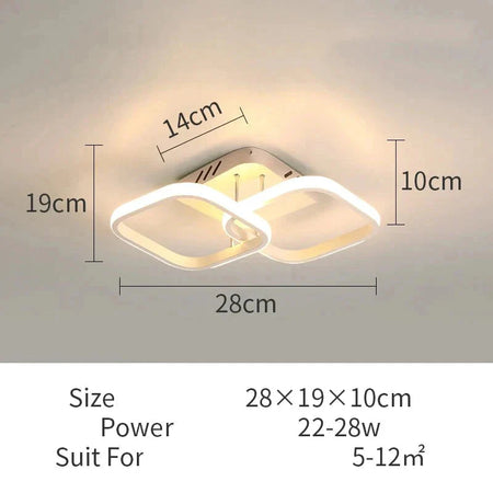 Luminaire Plafonnier anneaux lumineux élégants – Référence : Elowen5632- - Nexa Lights