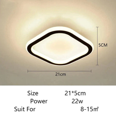 Luminaire Plafonnier anneaux lumineux élégants – Référence : Elowen5632- - Nexa Lights