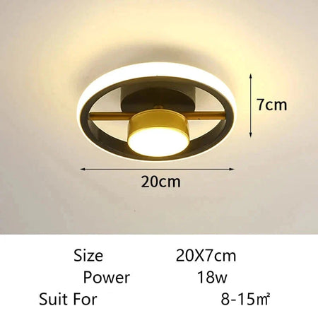 Luminaire Plafonnier anneaux lumineux élégants – Référence : Elowen5632- - Nexa Lights