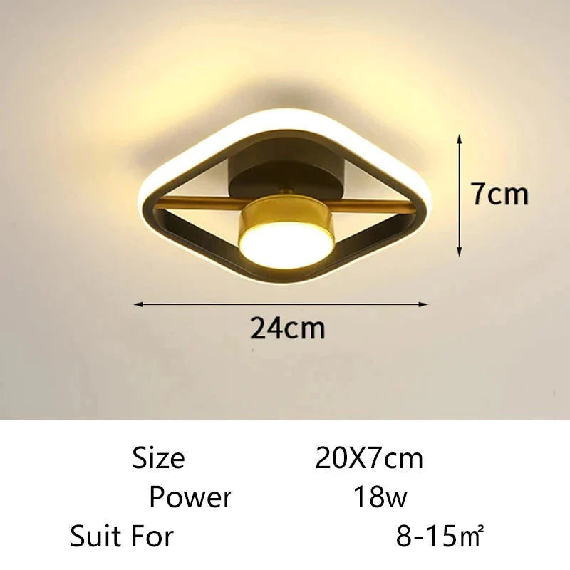Luminaire Plafonnier anneaux lumineux élégants – Référence : Elowen5632- - Nexa Lights