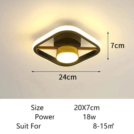 Luminaire Plafonnier anneaux lumineux élégants – Référence : Elowen5632- - Nexa Lights