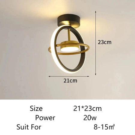 Luminaire Plafonnier anneaux lumineux élégants – Référence : Elowen5632- - Nexa Lights