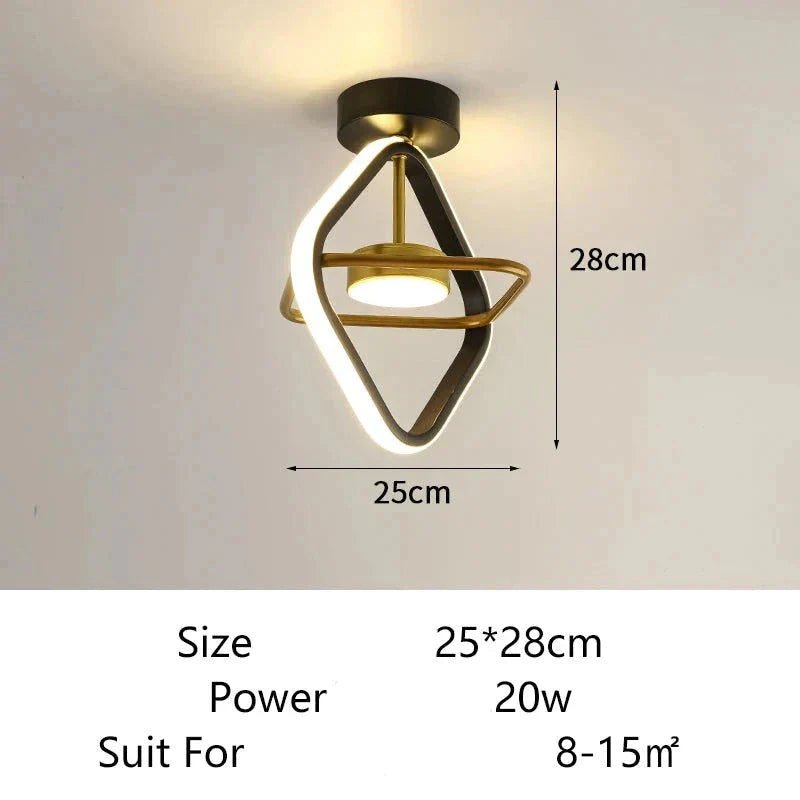 Luminaire Plafonnier anneaux lumineux élégants – Référence : Elowen5632- - Nexa Lights