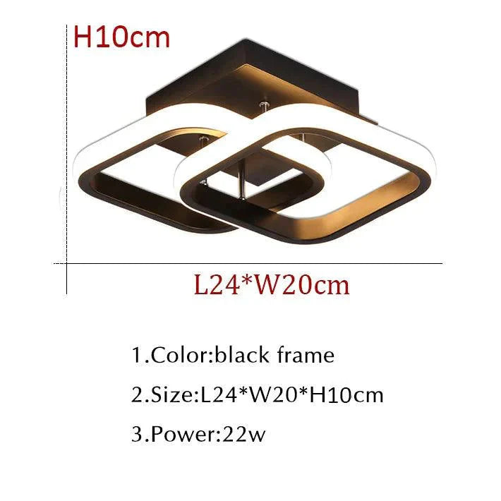 Luminaire Plafonnier cadre esthétique lumineux et raffiné – Référence : Elowen5834- - Nexa Lights