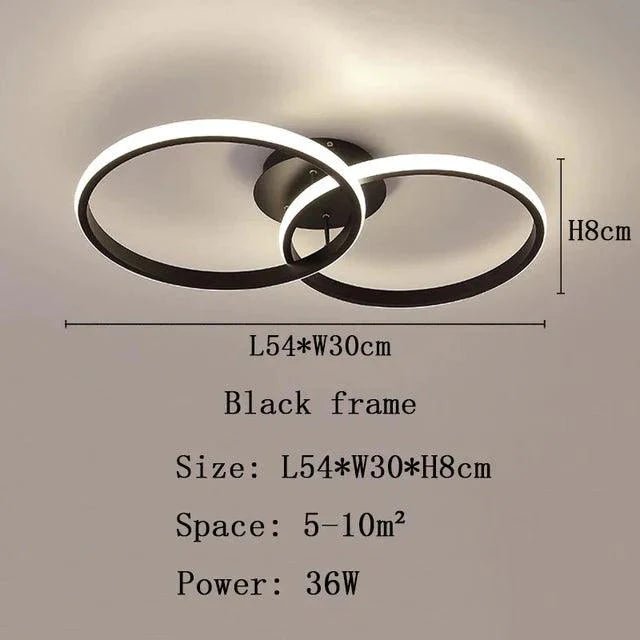 Luminaire Plafonnier cadre esthétique lumineux et raffiné – Référence : Elowen5834- - Nexa Lights