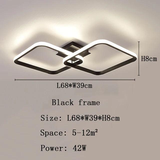 Luminaire Plafonnier cadre esthétique lumineux et raffiné – Référence : Elowen5834- - Nexa Lights