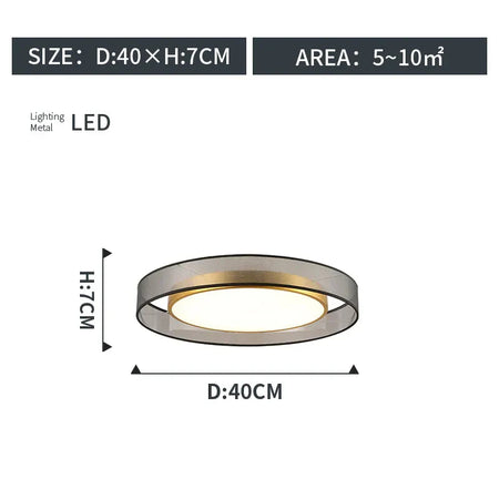 Luminaire Plafonnier cercle doré élégant – Référence : Naël4532- - Nexa Lights
