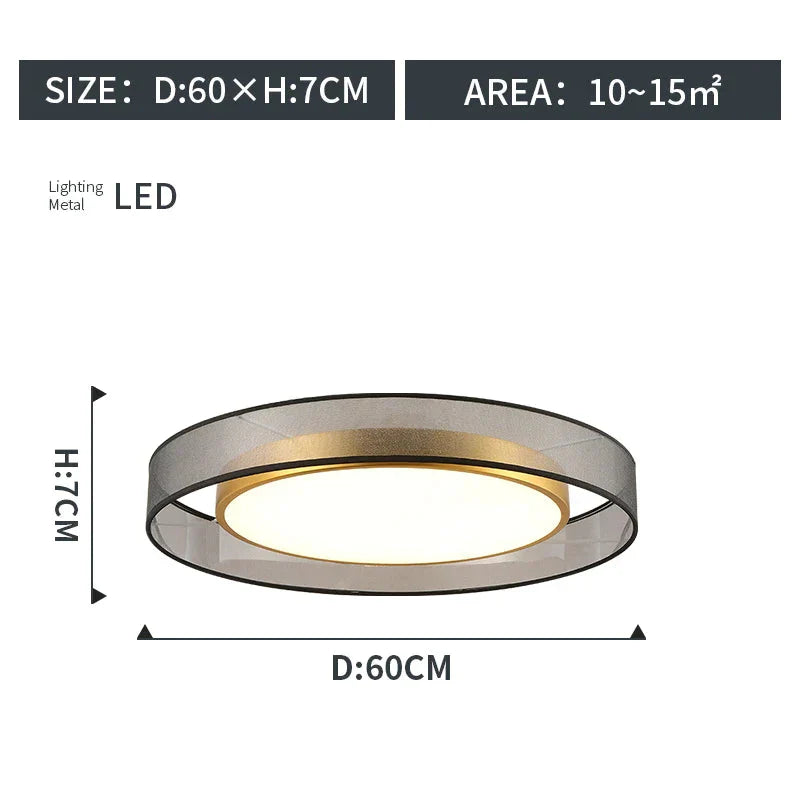 Luminaire Plafonnier cercle doré élégant – Référence : Naël4532- - Nexa Lights