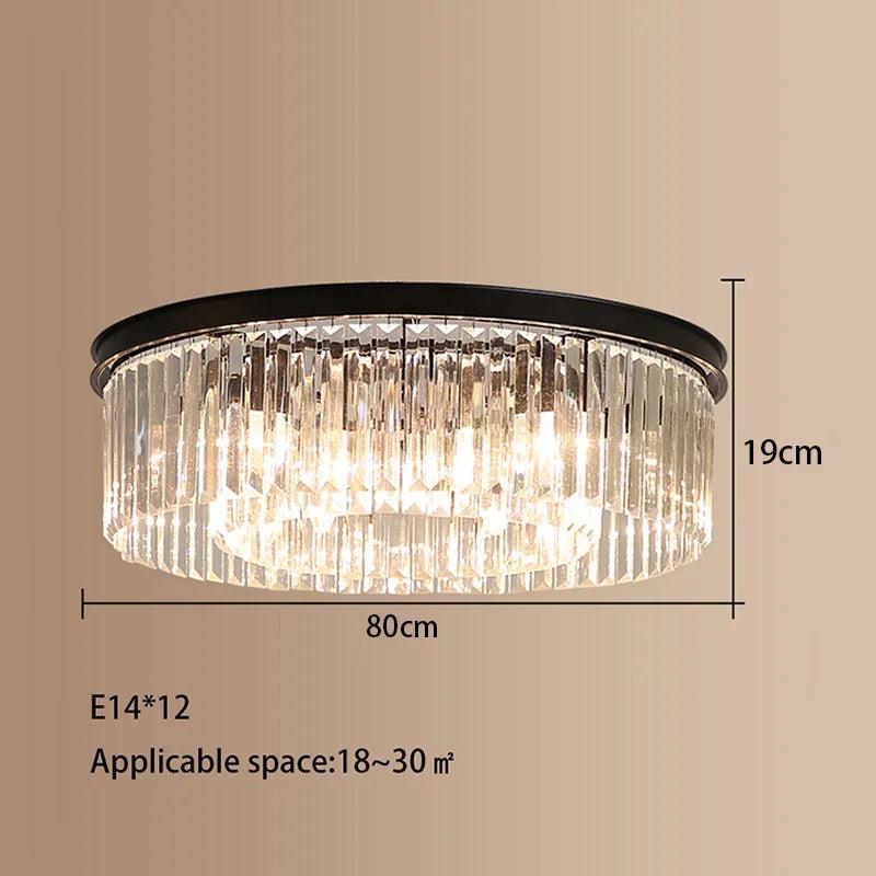 Luminaire Plafonnier cristal somptueux – Référence : Maelis4721- - Nexa Lights