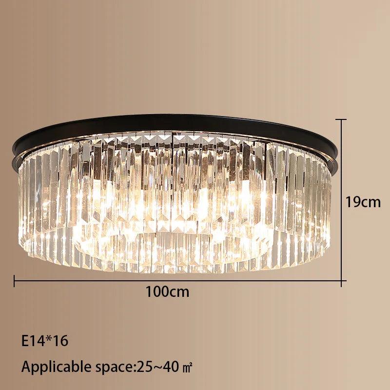 Luminaire Plafonnier cristal somptueux – Référence : Maelis4721- - Nexa Lights