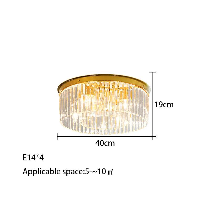 Luminaire Plafonnier cristal somptueux – Référence : Maelis4721- - Nexa Lights