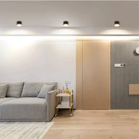 Luminaire Plafonnier design à LED motif bois – Référence : Elouan5623- - Nexa Lights