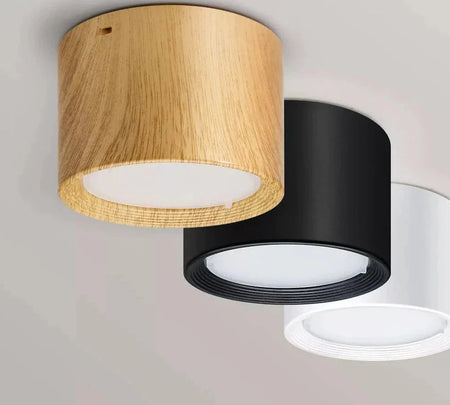Luminaire Plafonnier design à LED motif bois – Référence : Elouan5623- - Nexa Lights
