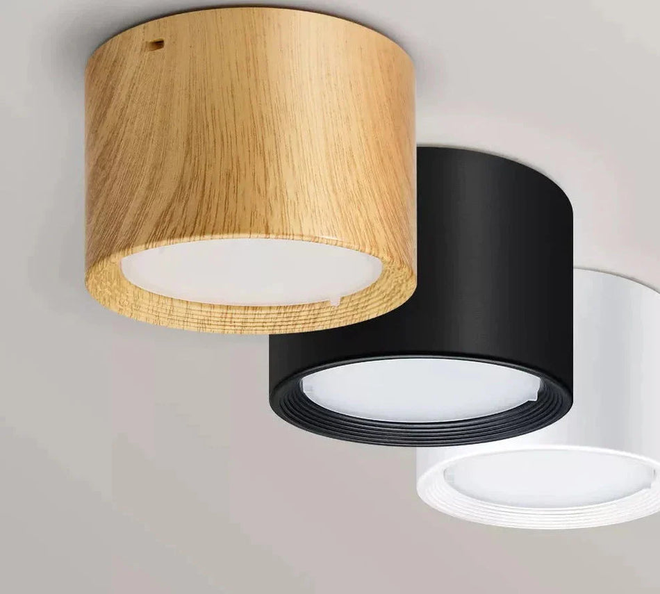 Luminaire Plafonnier design à LED motif bois – Référence : Elouan5623- - Nexa Lights