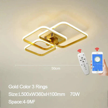 Luminaire Plafonnier design à intensité variable – Référence : Maël9741- - Nexa Lights