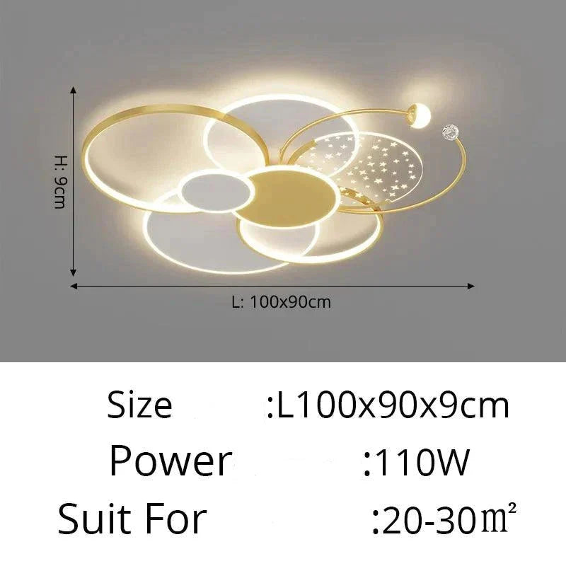 Luminaire Plafonnier design circulaire chic – Référence : Maelis4820- - Nexa Lights