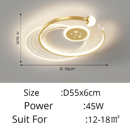 Luminaire Plafonnier design circulaire chic – Référence : Maelis4820- - Nexa Lights
