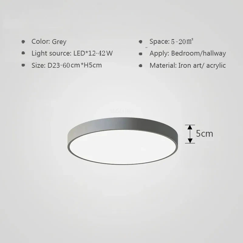 Luminaire Plafonnier design circulaire moderne – Référence : Selene4821- - Nexa Lights