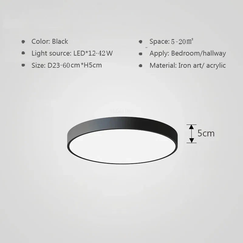 Luminaire Plafonnier design circulaire moderne – Référence : Selene4821- - Nexa Lights