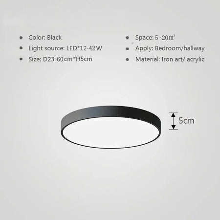 Luminaire Plafonnier design circulaire moderne – Référence : Selene4821- - Nexa Lights