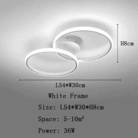 Luminaire Plafonnier design élégant blanc – Référence : Elowen3741- - Nexa Lights