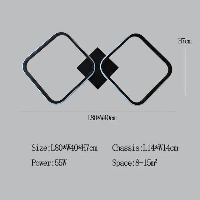 Luminaire Plafonnier design élégant blanc – Référence : Elowen3741- - Nexa Lights