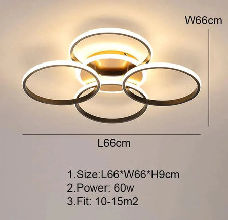 Luminaire Plafonnier design élégant blanc – Référence : Elowen3741- - Nexa Lights