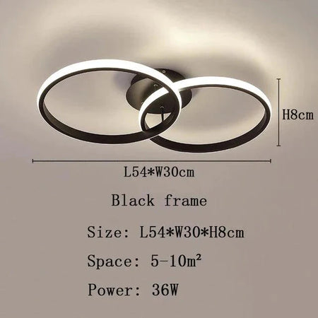 Luminaire Plafonnier design élégant blanc – Référence : Elowen3741- - Nexa Lights
