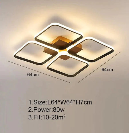 Luminaire Plafonnier design élégant blanc – Référence : Maelis4832- - Nexa Lights