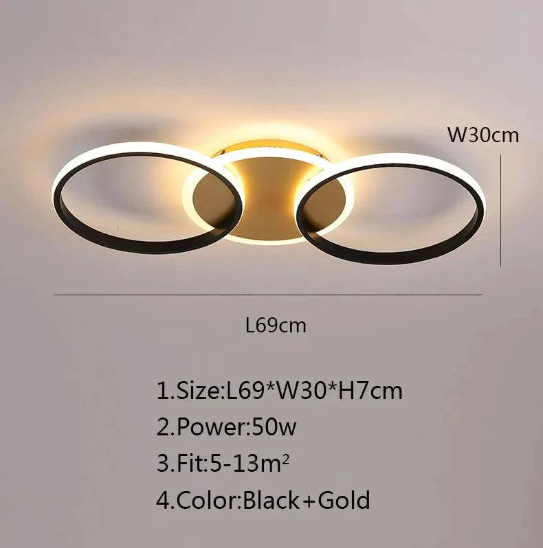 Luminaire Plafonnier design élégant blanc – Référence : Maelis4832- - Nexa Lights