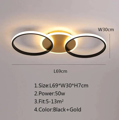 Luminaire Plafonnier design élégant blanc – Référence : Maelis4832- - Nexa Lights