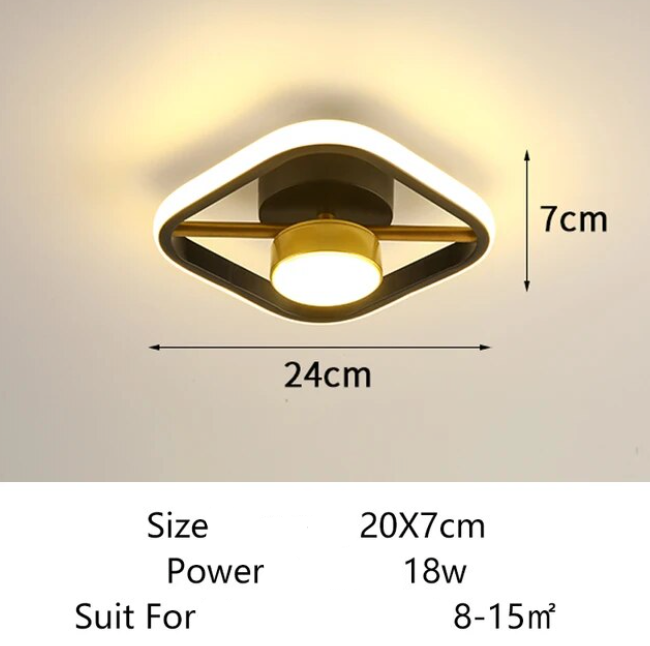 Luminaire Plafonnier design élégant carré – Référence : Marlon4567- - Nexa Lights