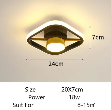 Luminaire Plafonnier design élégant carré – Référence : Marlon4567- - Nexa Lights