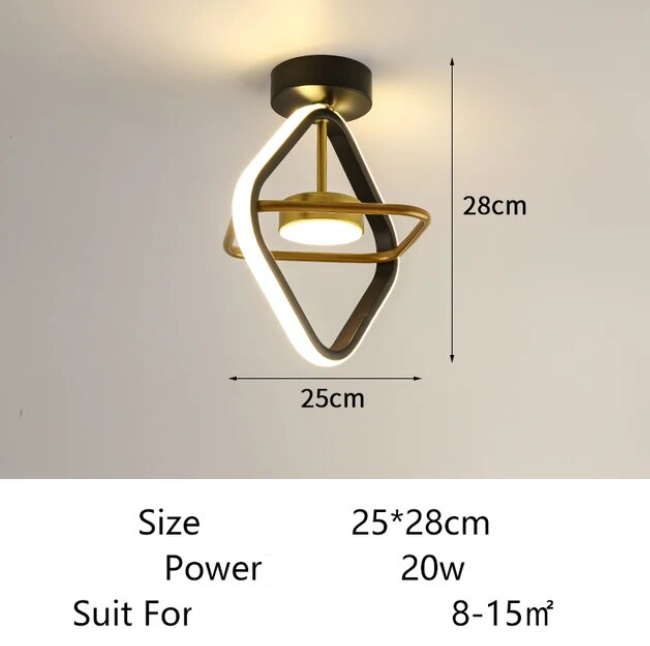 Luminaire Plafonnier design élégant carré – Référence : Marlon4567- - Nexa Lights